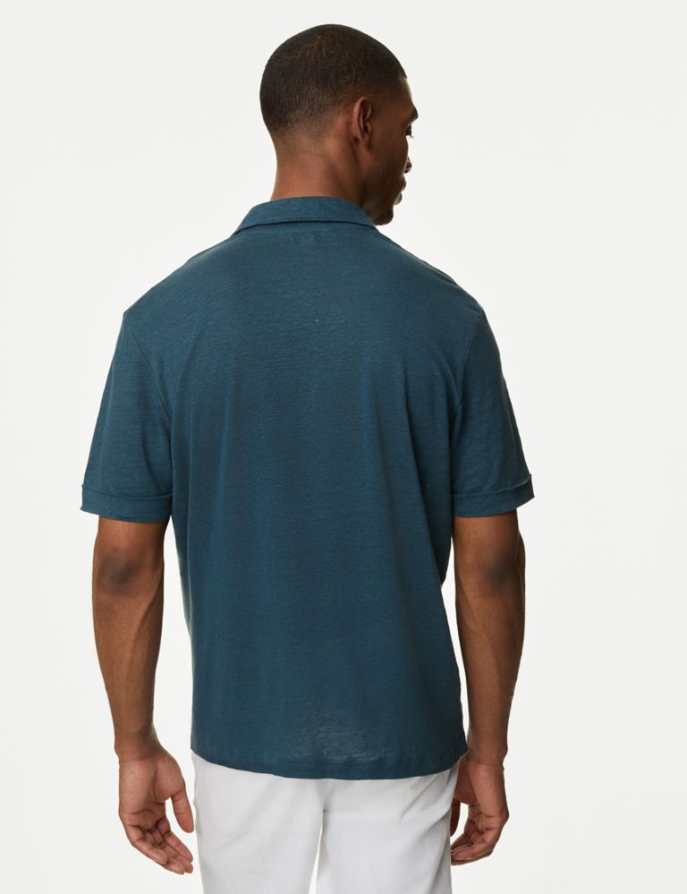Pure Linen Polo Shirt 5 of 5