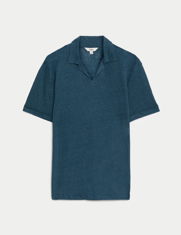 Pure Linen Polo Shirt 2 of 5