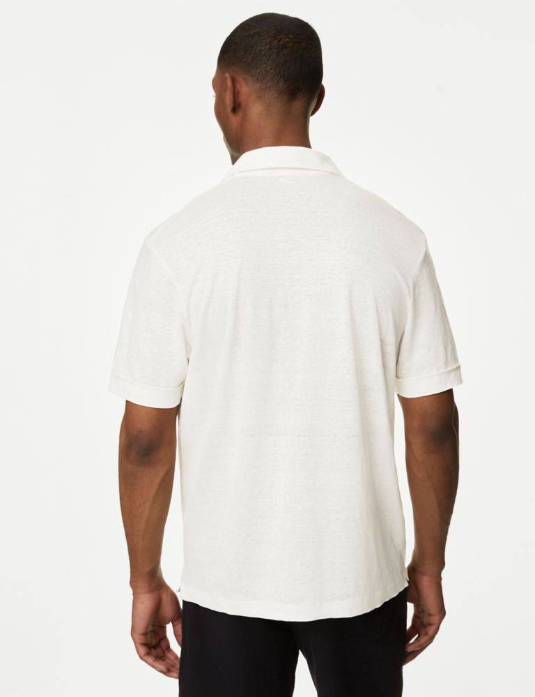 Pure Linen Polo Shirt 5 of 5