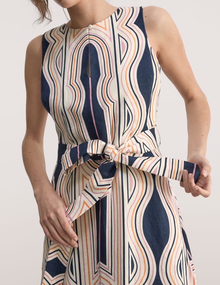 Linen skater dress online