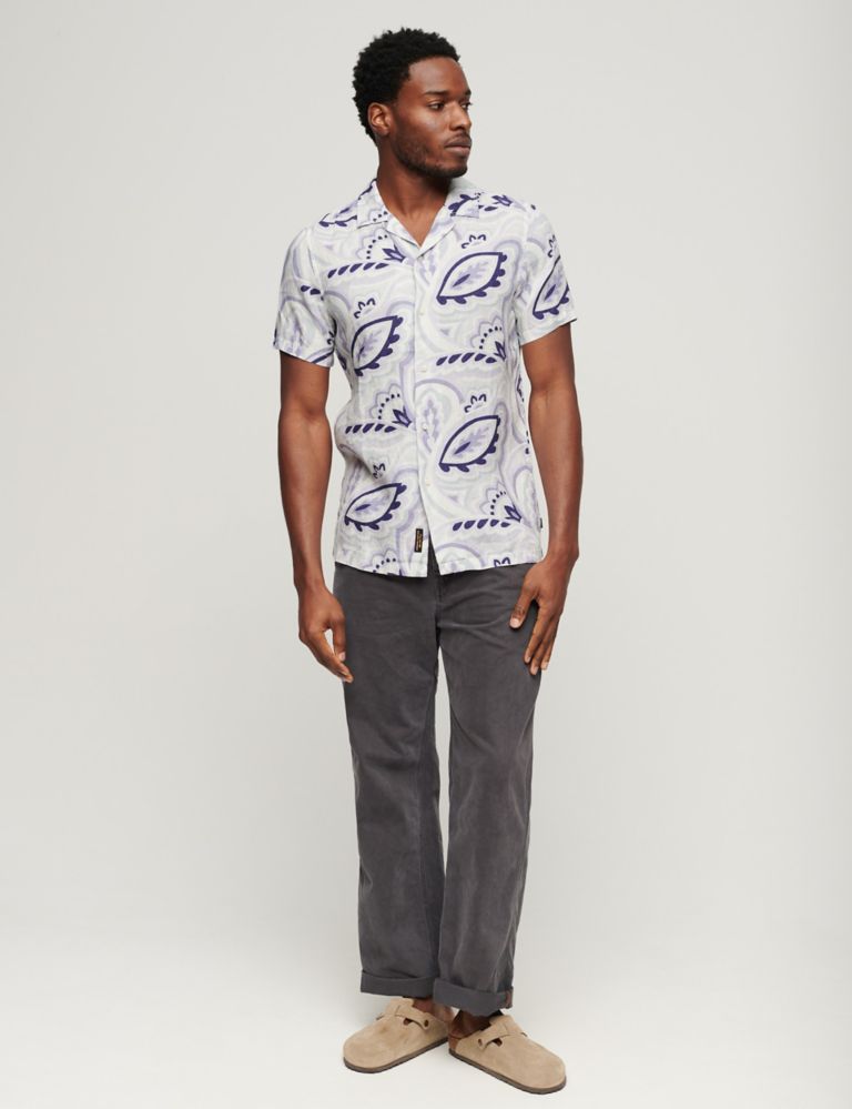 Pure Linen Printed Shirt 2 of 6