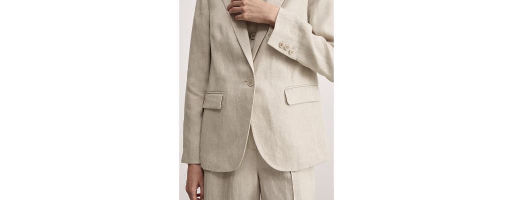 Pure Linen Relaxed Blazer 4 of 7