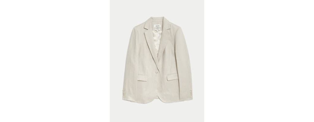 Pure Linen Relaxed Blazer 1 of 7