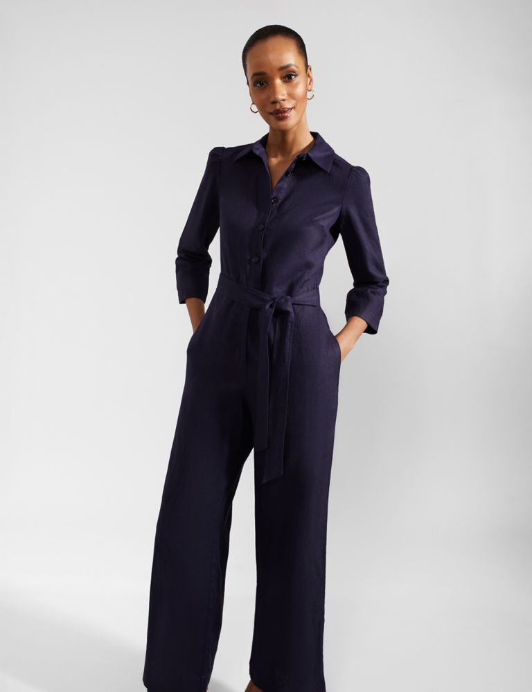 Pure Linen Relaxed Jumpsuit 4 of 5
