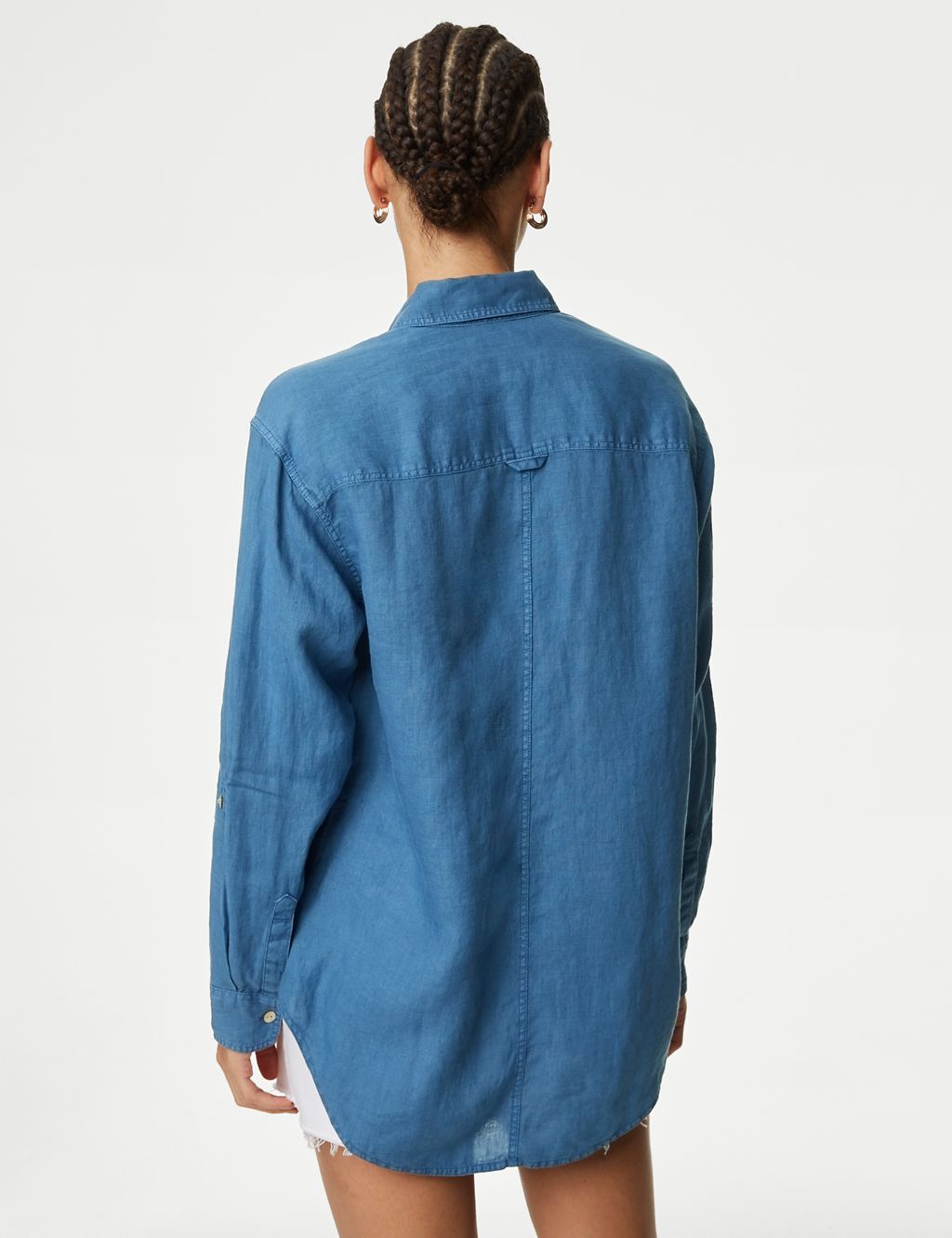 Pure Linen Relaxed Utility Shirt 5 of 5