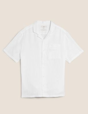 Pure Linen Revere Shirt | M&S Collection | M&S