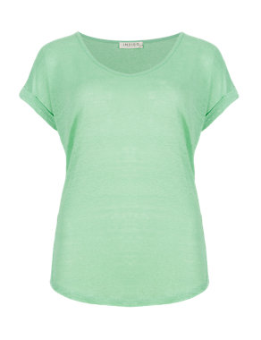 Pure Linen Short Sleeve T-Shirt Image 2 of 4