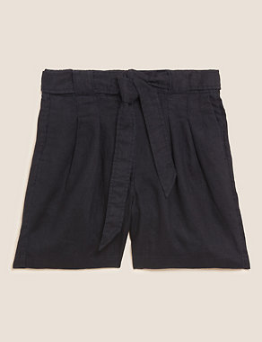 Pure Linen Shorts Image 2 of 5