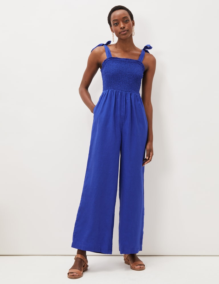Phase eight jumpsuit blue hot sale