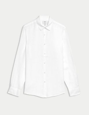 Pure Linen Slim Fit Shirt Image 2 of 5