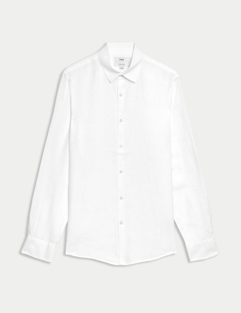 Pure Linen Slim Fit Shirt 2 of 5