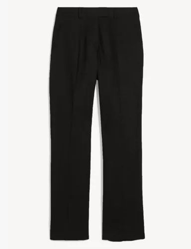 Pure Linen Straight Leg Trousers 1 of 2
