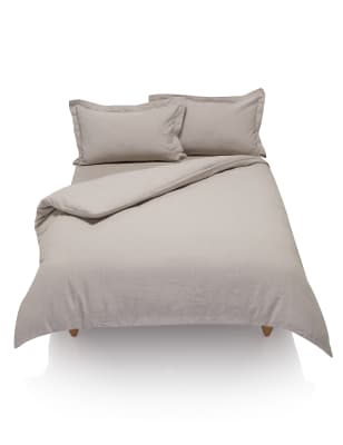 Pure Linen Striped Duvet Cover M&S