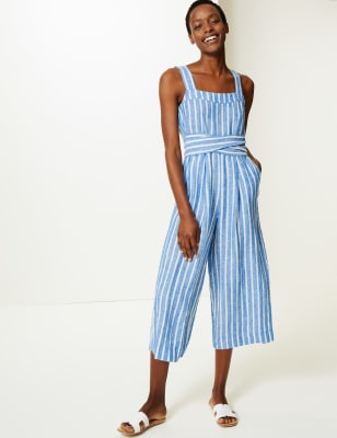 marks and spencer striped jumpsuit