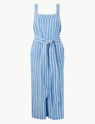 marks and spencer striped jumpsuit