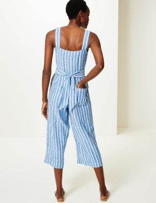 marks and spencer striped jumpsuit