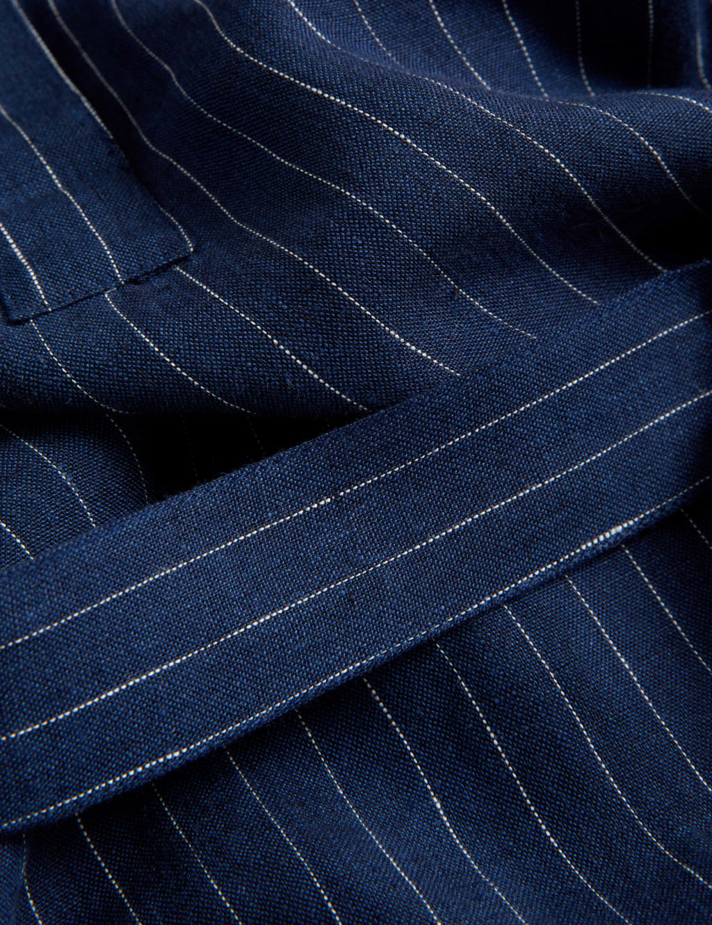 Pure Linen Striped Midi Shirt Dress JAEGER M&S