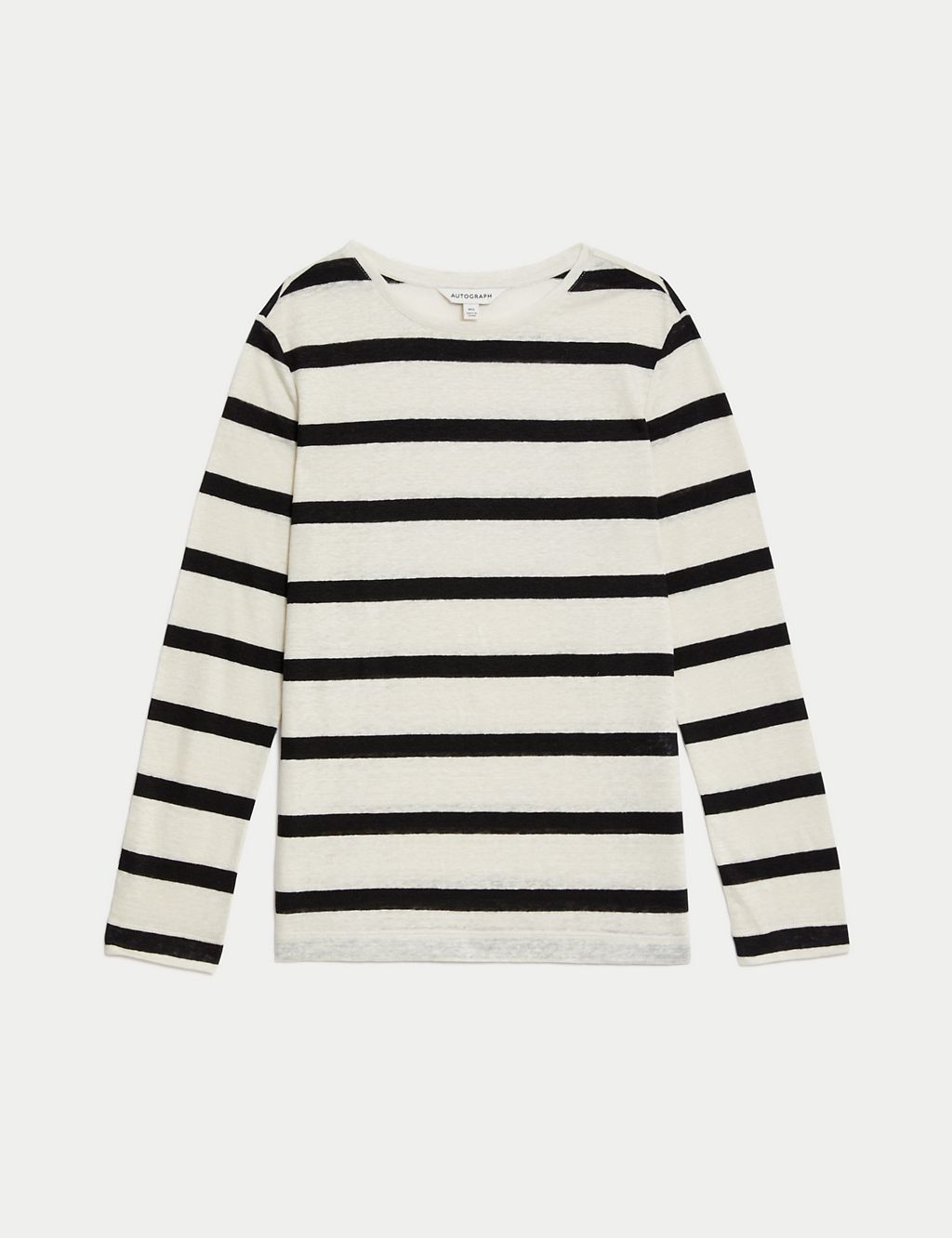Pure Linen Striped Regular Fit Top 1 of 5