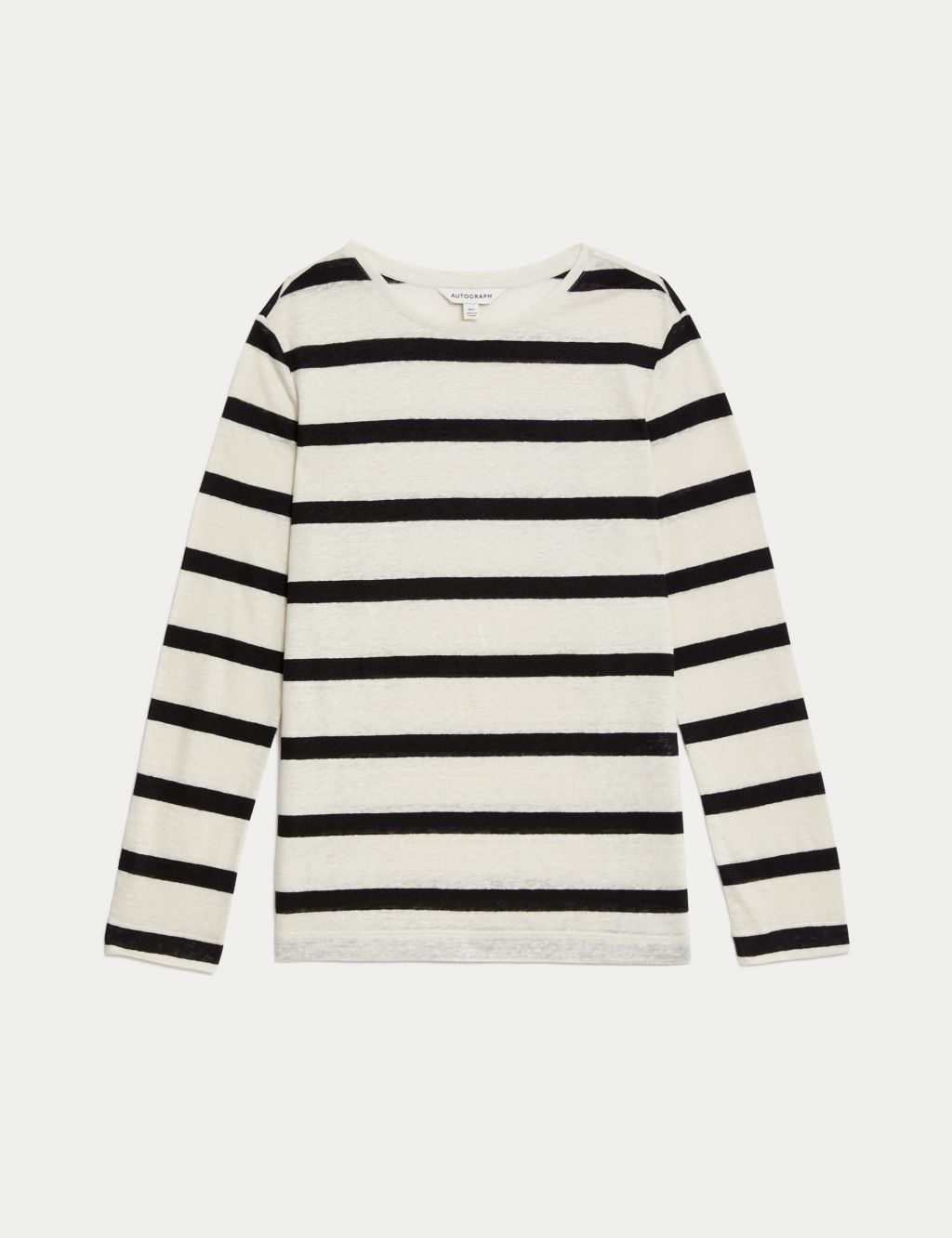 Pure Linen Striped Regular Fit Top 1 of 5