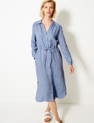 Marks and spencer 2025 ladies linen dresses