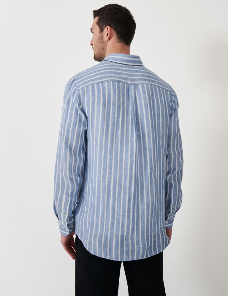 Pure Linen Striped Shirt 4 of 5