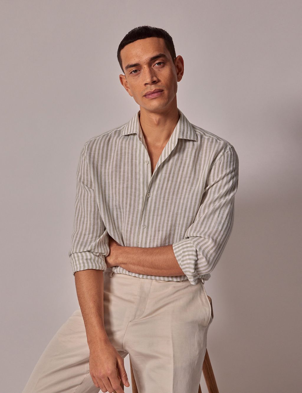 Pure Linen Striped Shirt 6 of 6