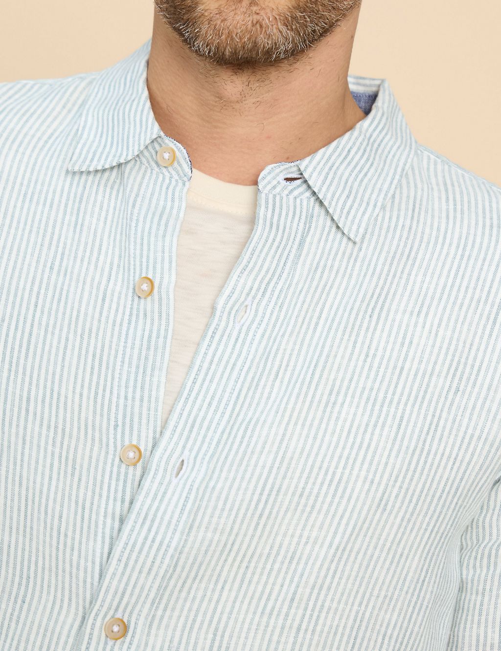 Pure Linen Striped Shirt 5 of 6