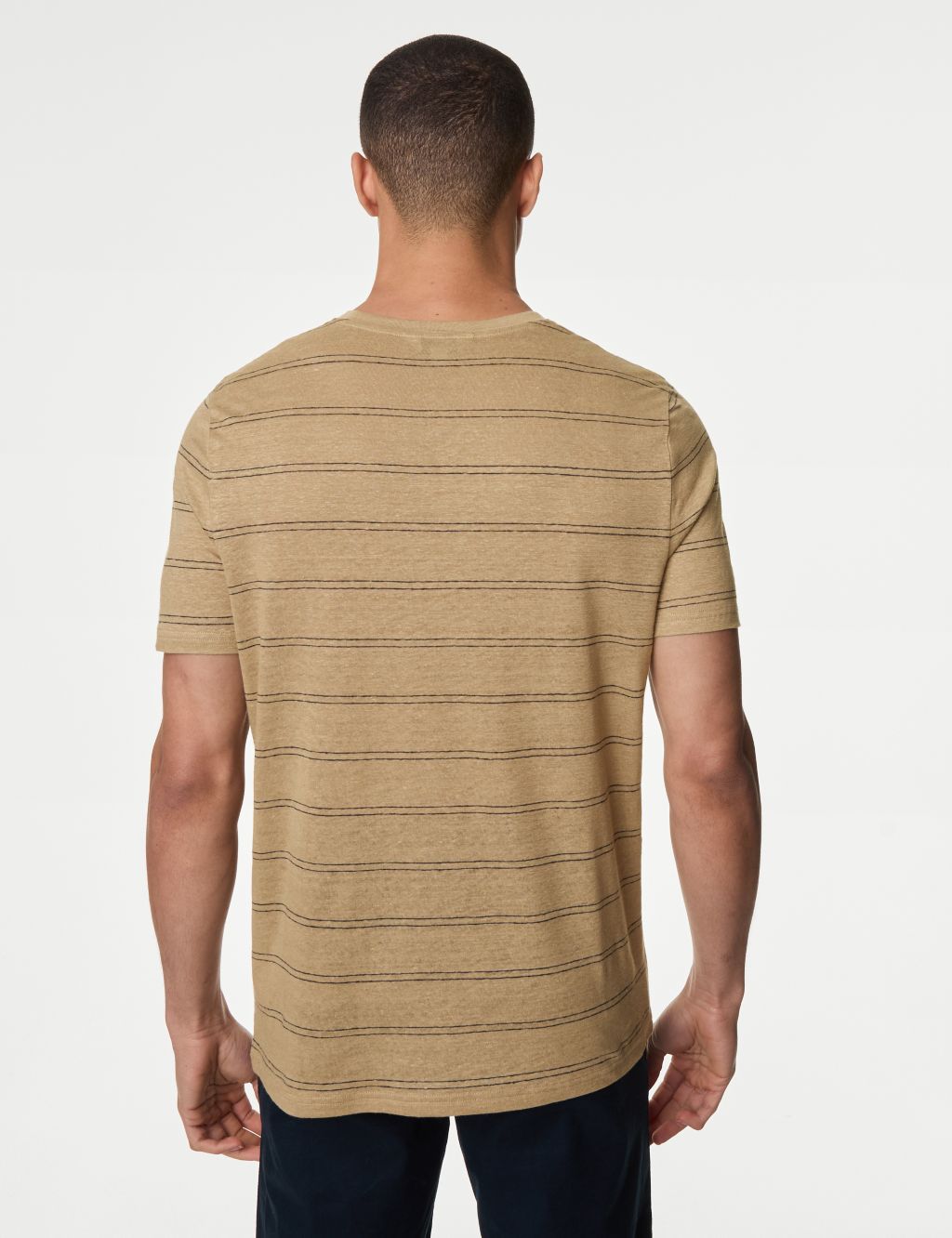 Pure Linen Striped T-Shirt 5 of 5