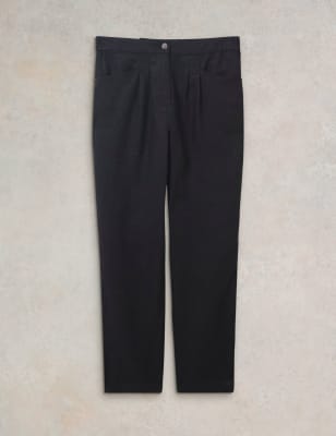 Pure Linen Tapered Trousers Image 2 of 5