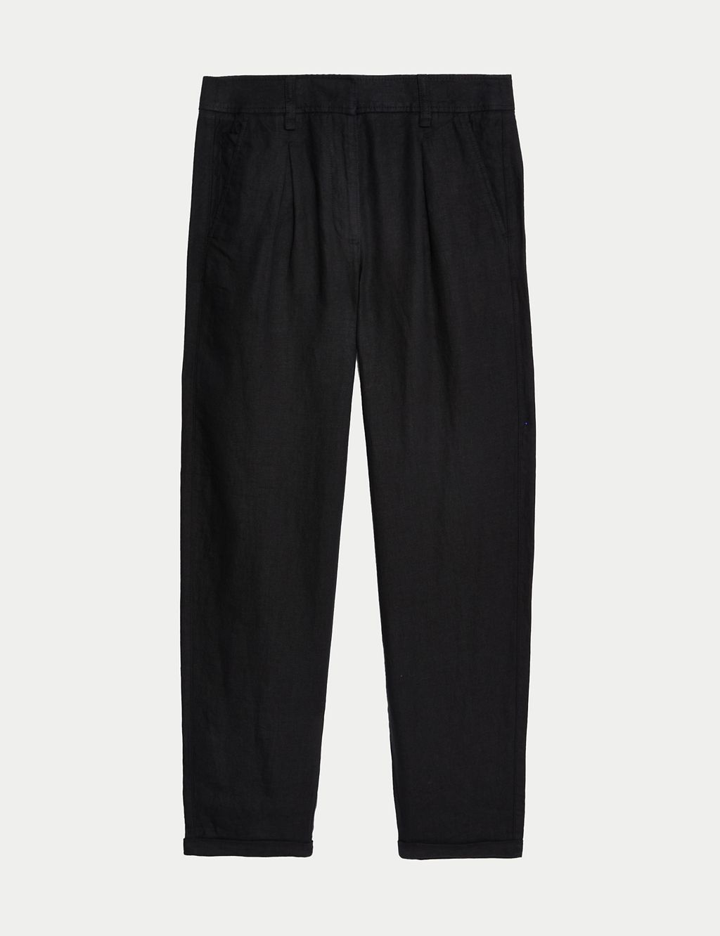 Pure Linen Tapered Trousers 1 of 5