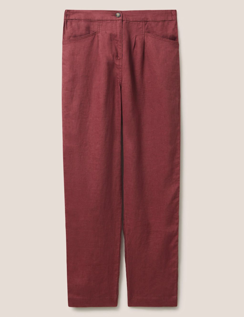 Pure Linen Tapered Trousers 2 of 5