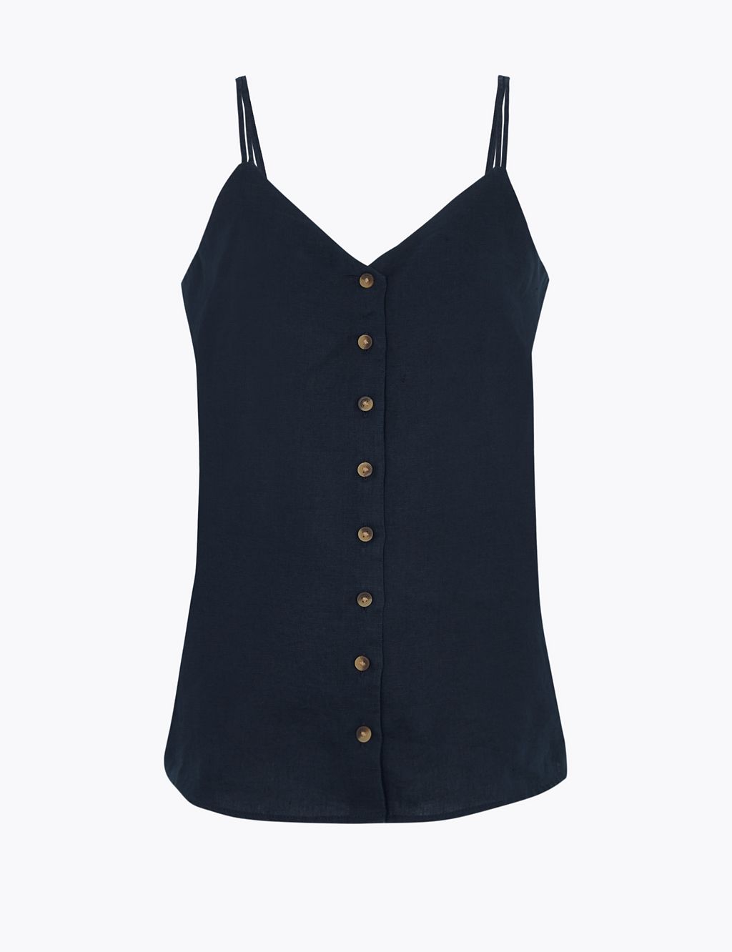 Pure Linen V-Neck Camisole Top 1 of 4