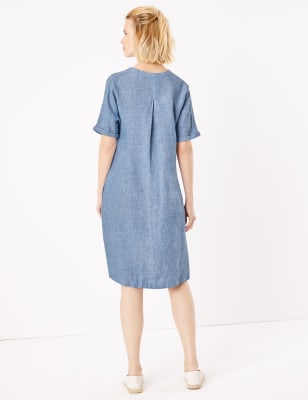 marks and spencer ladies linen dresses