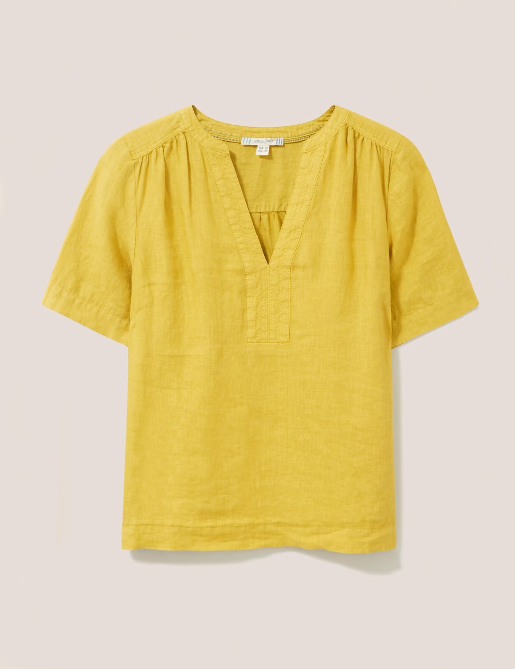 Pure Linen VNeck Top White Stuff M&S