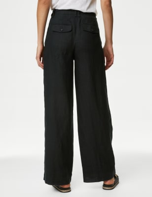 Pure Linen Tapered Trousers, M&S Collection