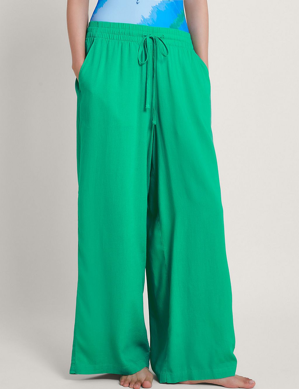 Pure Linen Wide Leg Trousers 3 of 4
