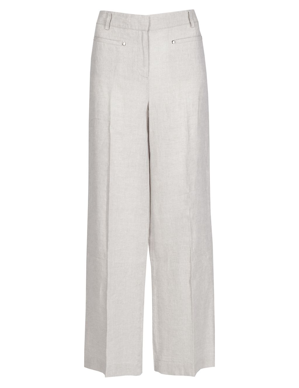 Pure Linen Wide Leg Trousers 2 of 5
