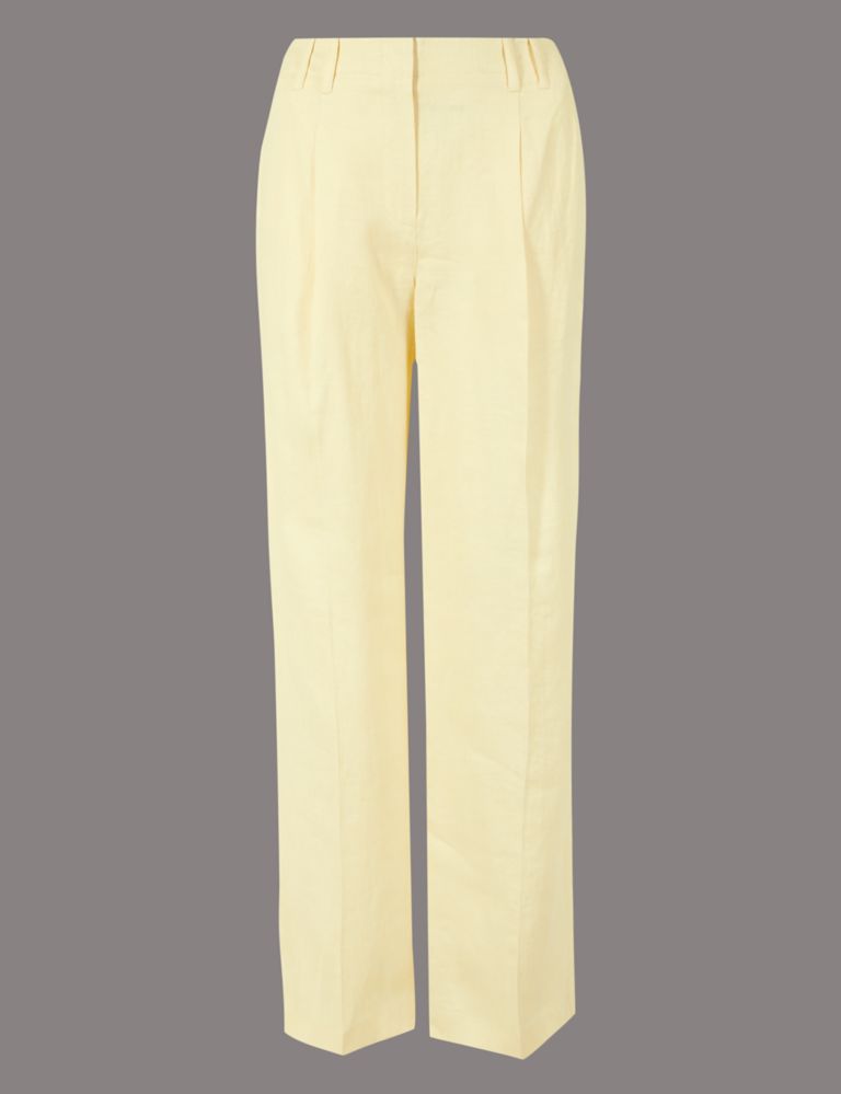Pure Linen Wide Leg Trousers 2 of 7