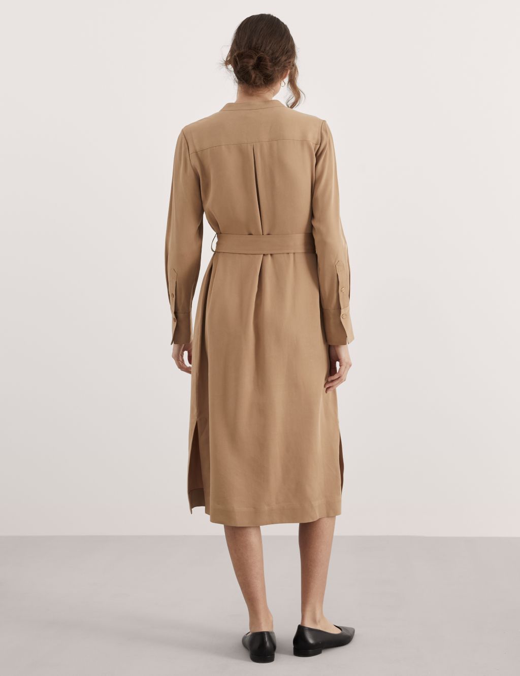 Pure Lyocell™ Belted Midi Utility Dress 5 of 7
