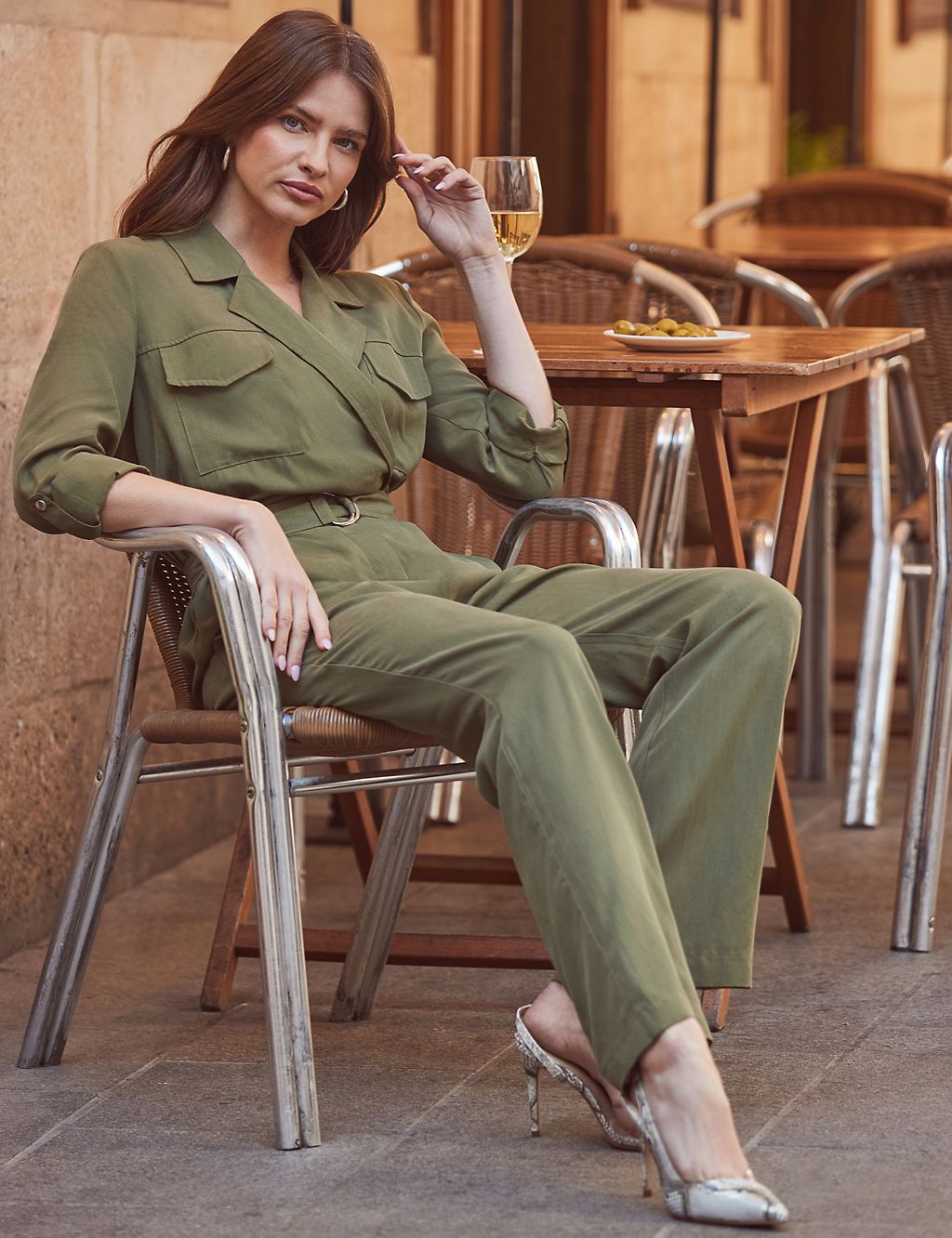 Pure Lyocell™ Belted Relaxed Jumpsuit 2 of 5