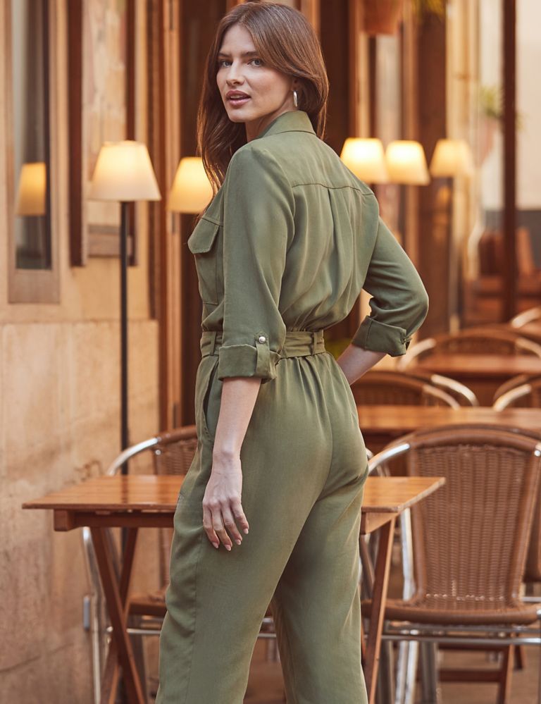 Pure Lyocell™ Belted Relaxed Jumpsuit 5 of 5