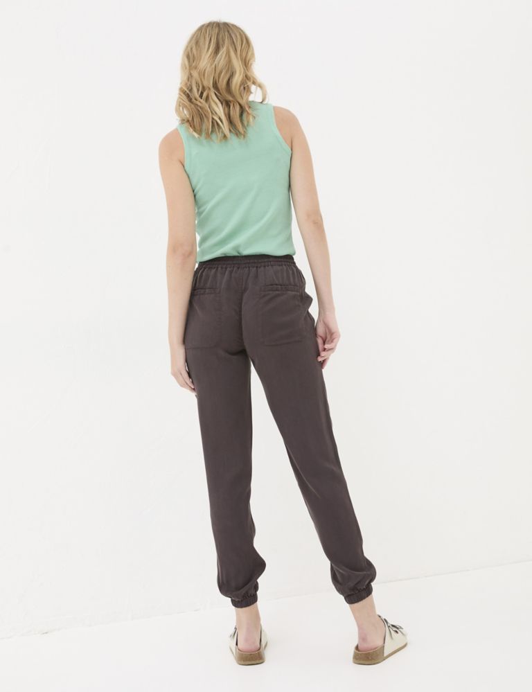 Pure Lyocell™ Drawstring Cuffed Trousers 4 of 5