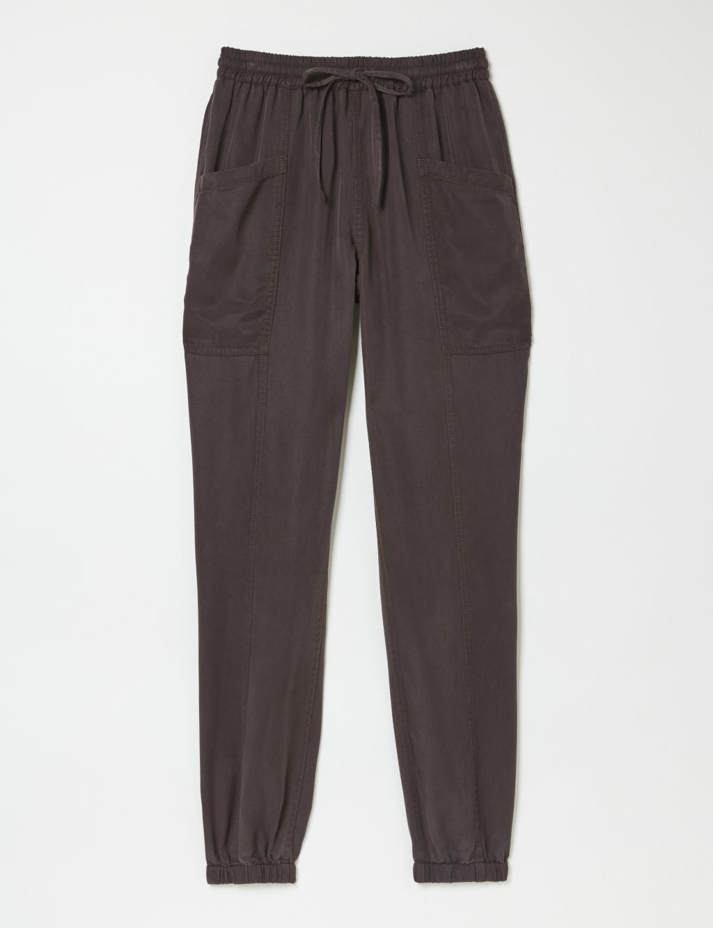 Pure Lyocell™ Drawstring Cuffed Trousers 1 of 5