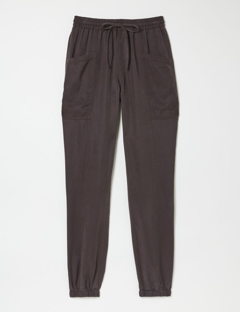 Pure Lyocell™ Drawstring Cuffed Trousers 2 of 5