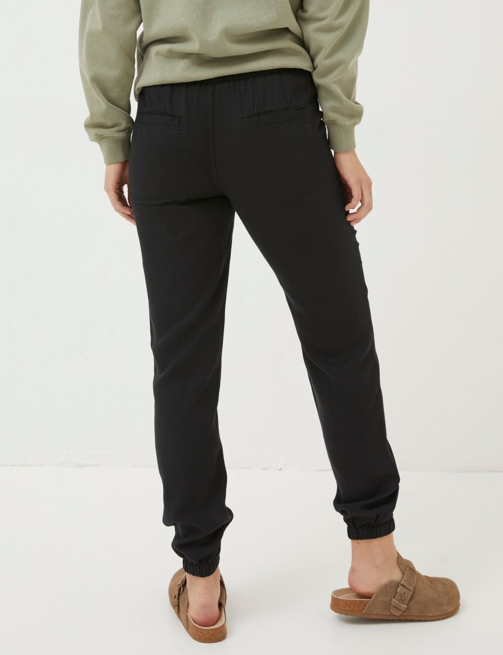 Pure Lyocell™ Drawstring Cuffed Trousers 4 of 6