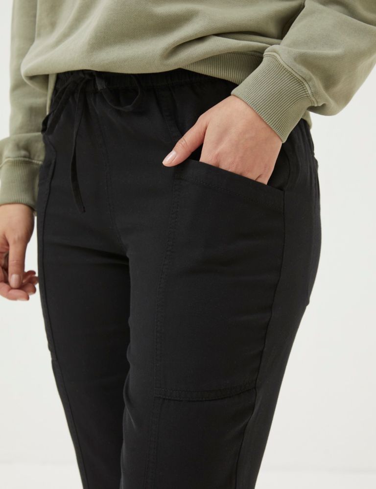 Pure Lyocell™ Drawstring Cuffed Trousers 5 of 6