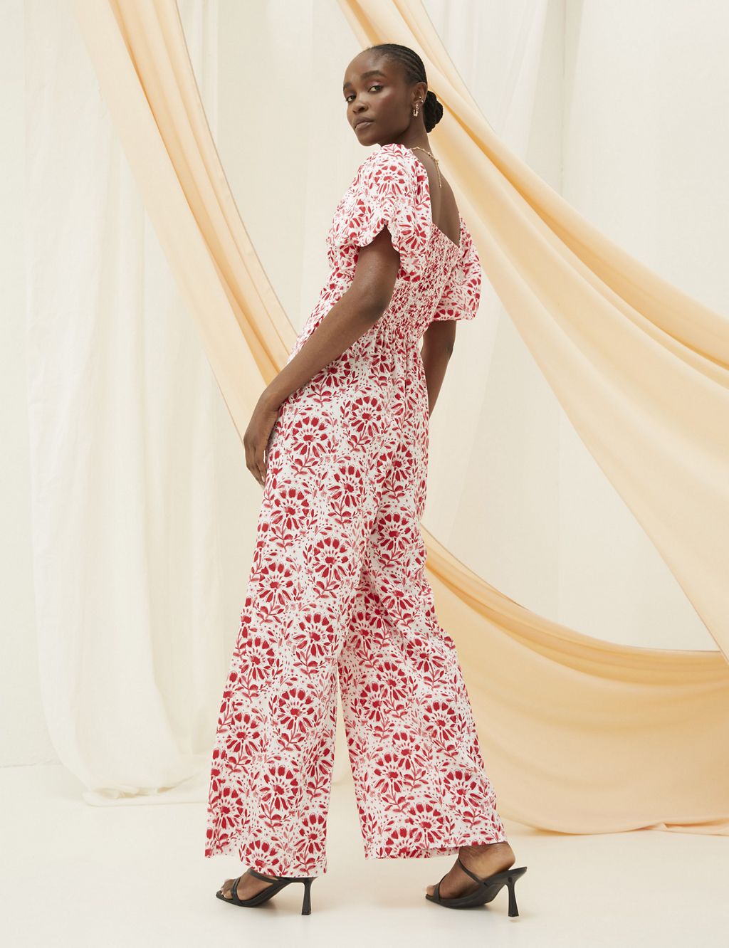 Pure Lyocell™ Floral Wide Leg Jumpsuit 2 of 6