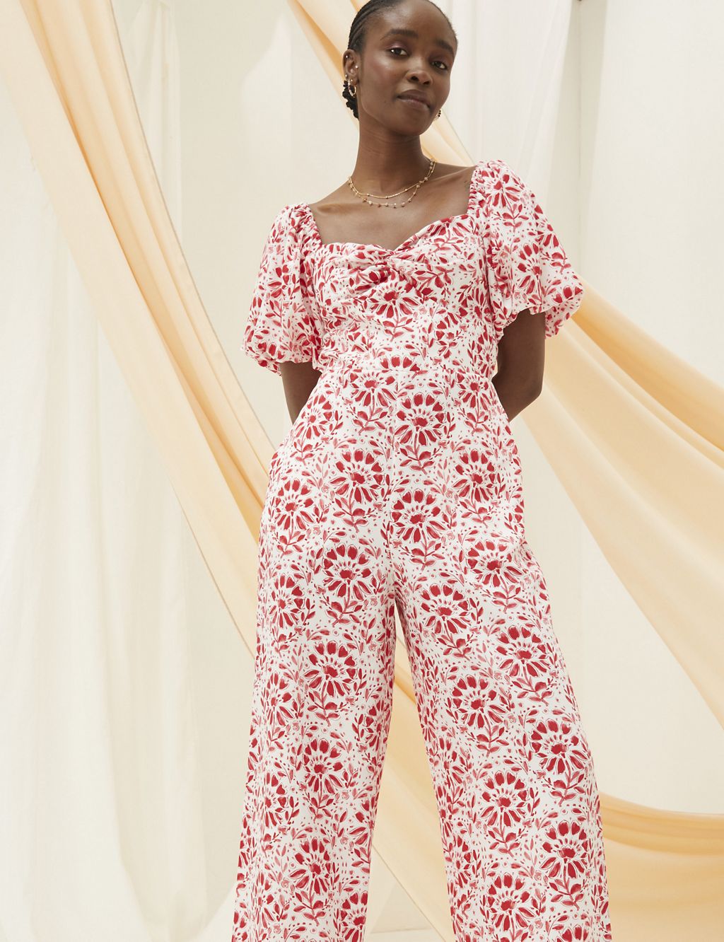 Pure Lyocell™ Floral Wide Leg Jumpsuit 4 of 6