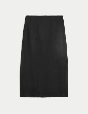 Pure Lyocell™ Midi Column Skirt Image 2 of 7