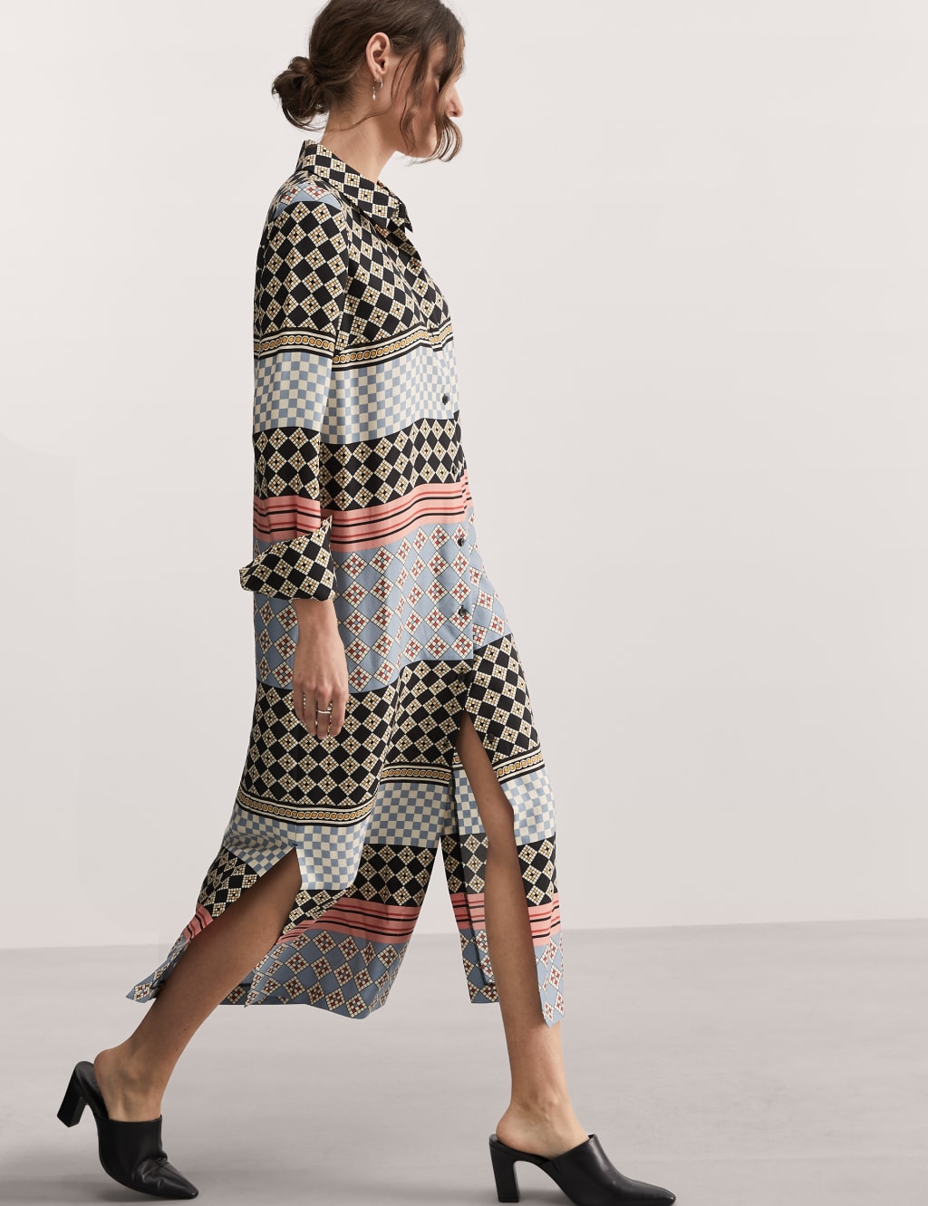 Pure Lyocell™ Printed Maxi Shirt Dress 2 of 6